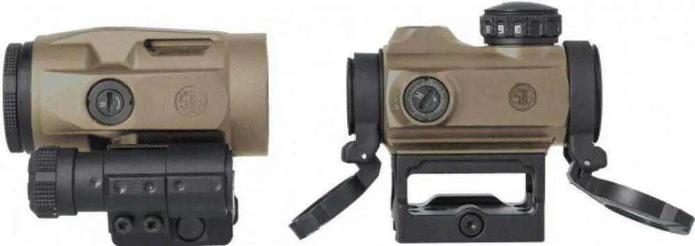 Sig Sauer FDE Romeo MSR 2 MOA Red Dot with Juliet3-Micro Magnifier Combo