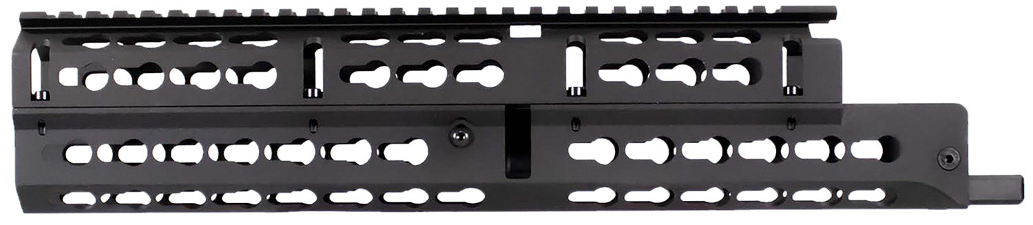 Aim Sports MKAK04 13.40" Long AK-47 KeyMod Handguard with Barrel Clamp Mounting, Black Anodized