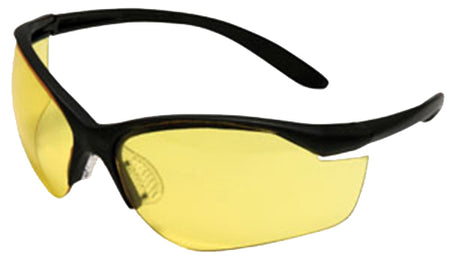 Uvex Vapor II Shooting Glasses Anti-Fog Amber Polycarbonate Lens Black Frame Adult
