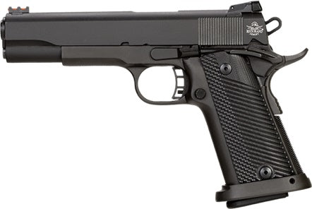 Rock Island 52009 Rock Ultra FSHC 10mm Auto Caliber with 5" Barrel, 16+1 Capacity, Overall Black Parkerized Finish Steel, Beavertail Frame, Serrated Slide & Black G10 Grip