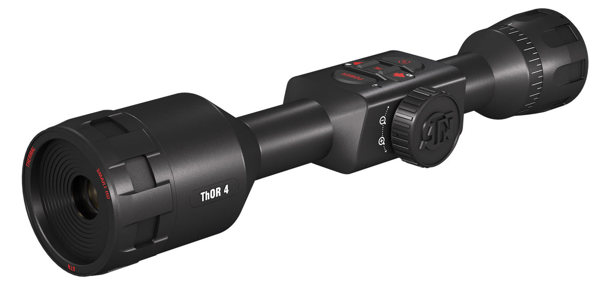 ATN Thor 4 640 Thermal Rifle Scope 1-10x Black Anodized 640x480 Multi Reticle Smart Rangefinder