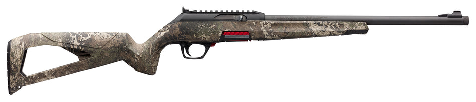 Winchester Repeating Arms 521111102 Wildcat SR Full Size 22 LR 10+1 16.50" Matte Blued Threaded Sporter Barrel, Picatinny Rail Matte Black Polymer Receiver, TrueTimber Strata Skeletonized Synthetic St