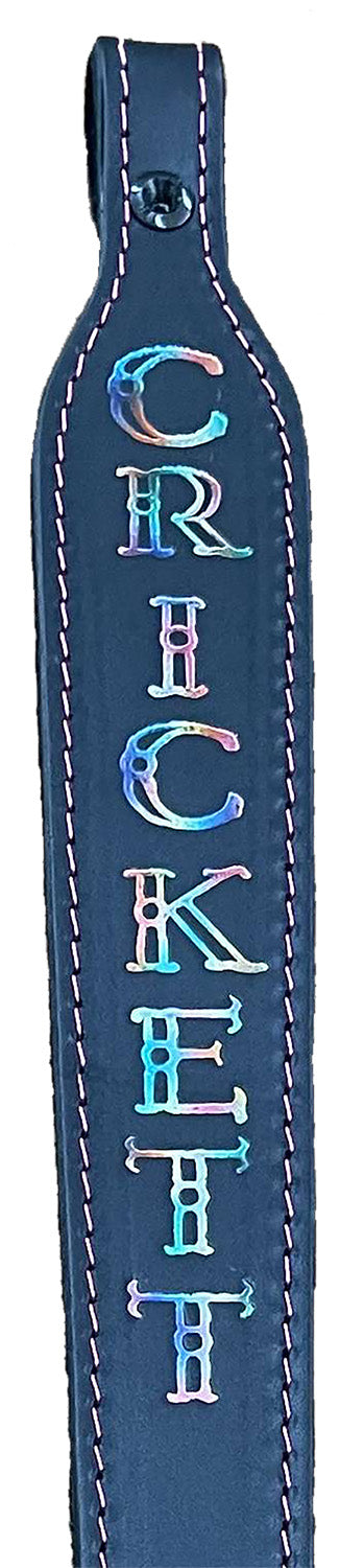 Crickett KSA802 Black and Pink Leather Embossed Rifle Sling 23-Inch