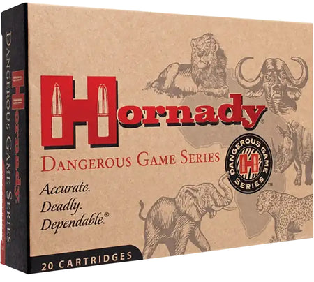 Hornady Dangerous Game Dangerous Game Solid 300 Grain .375 H&H Mag 2530 fps