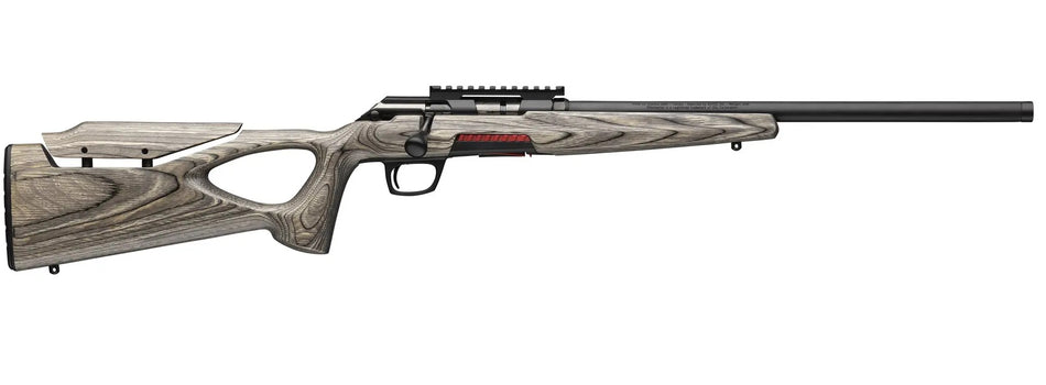 Winchester Repeating Arms 525227286 Xpert Target 17 WSM 8+1 18" Matte Black Threaded Barrel, Matte Black Steel Receiver w/Picatinny Rail, Gray Thumbhole w/Adjustable Comb Laminate Stock