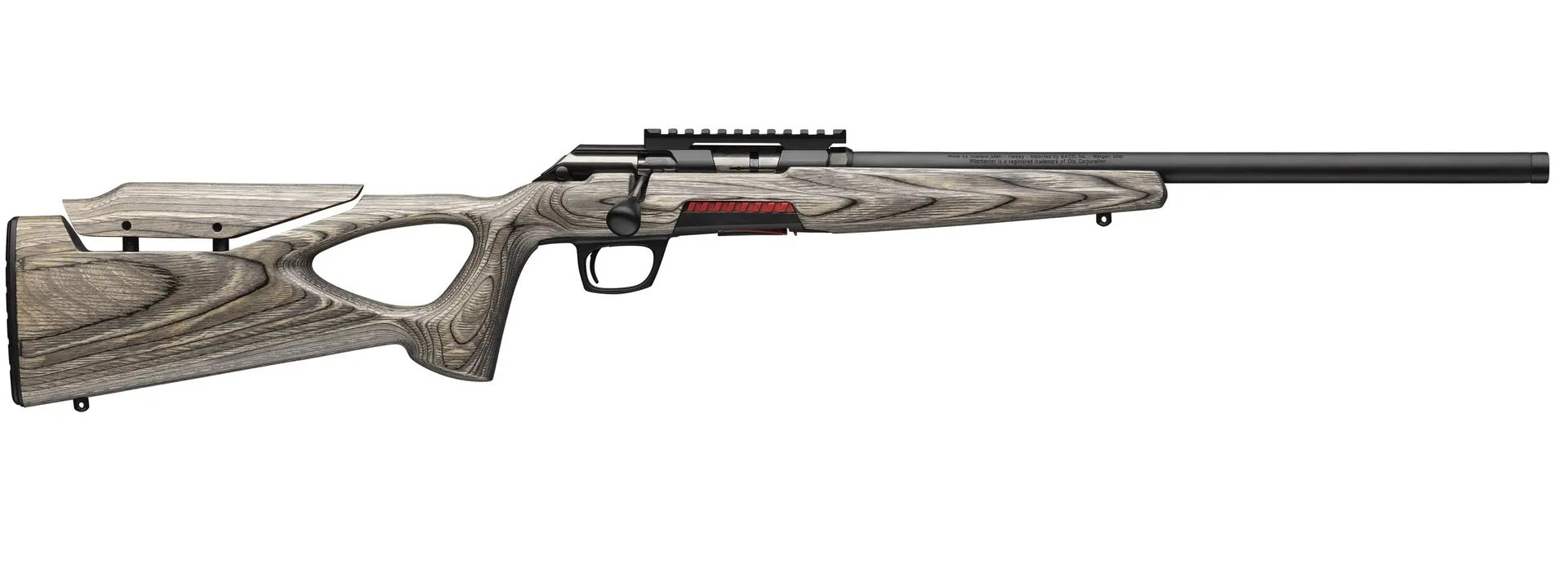 Winchester Repeating Arms 525227204 Xpert Target 22 WMR 9+1 18" Matte Black Threaded Barrel, Matte Black Steel Receiver w/Picatinny Rail, Gray Thumbhole w/Adjustable Comb Laminate Stock