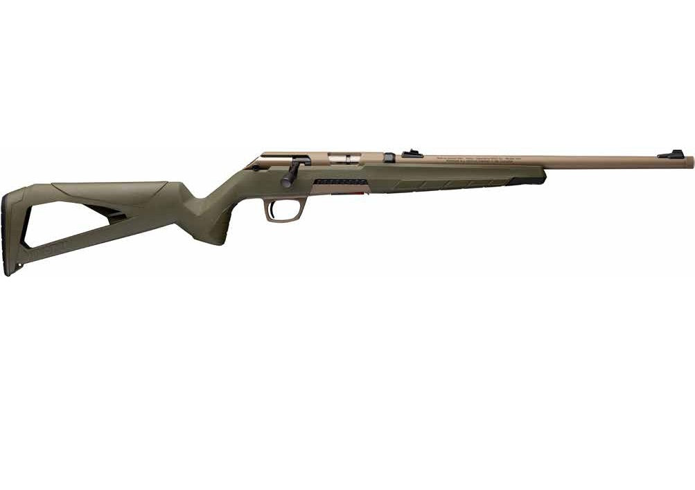 Winchester Repeating Arms 525240204 Xpert 22 WMR 9+1 18" Flat Dark Earth Cerakote Threaded Barrel, Flat Dark Earth Cerakote Steel Drilled & Tapped Receiver, OD Green Thumbhole Polymer Stock