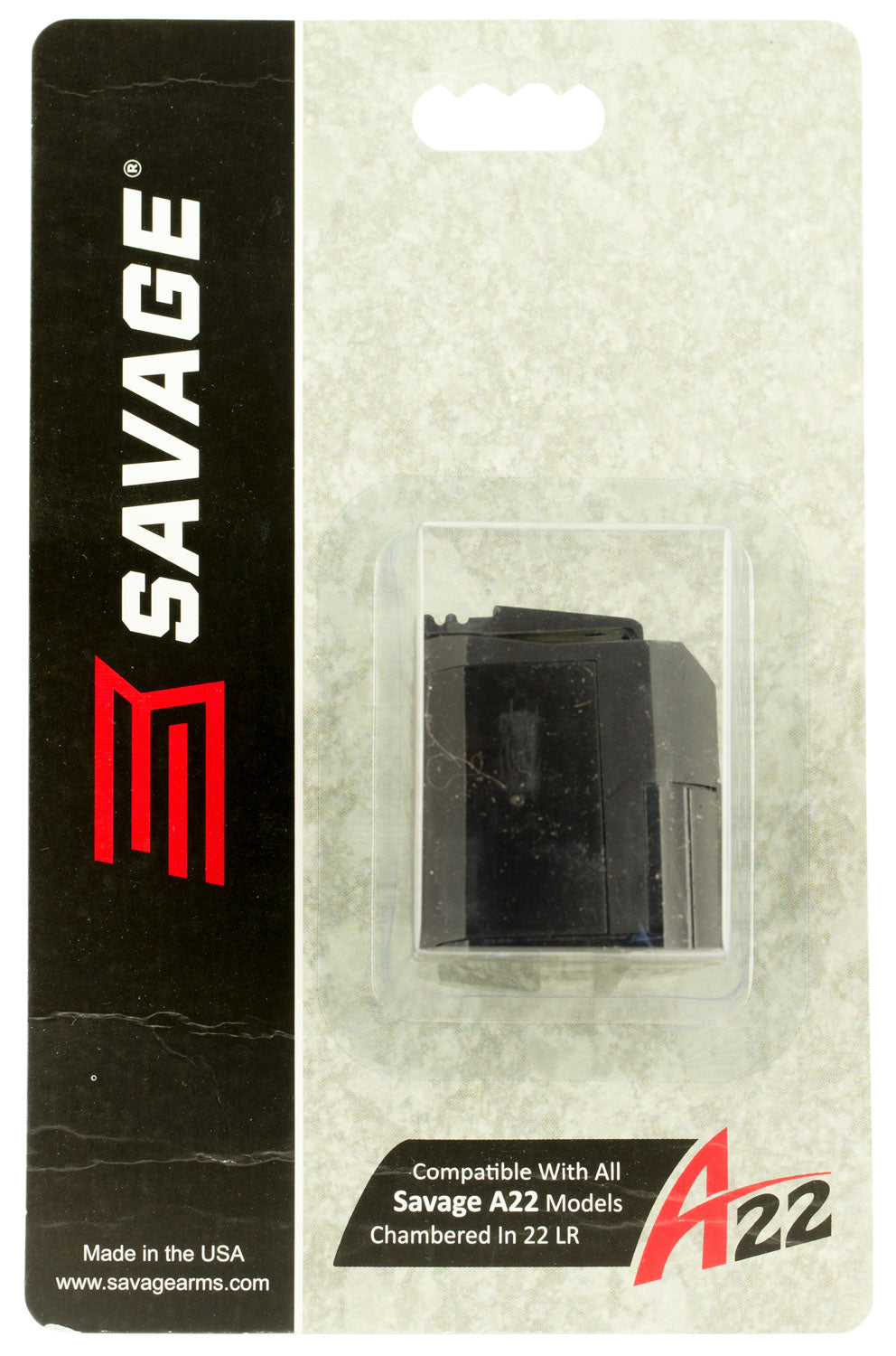 Savage Arms 90023 .22 LR 10rd Black Metal Rotary Magazine Compatible with A22/B22 Series
