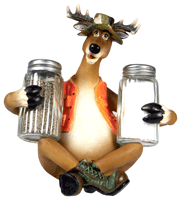Rivers Edge Deer Figurine Salt and Pepper Shaker Set
