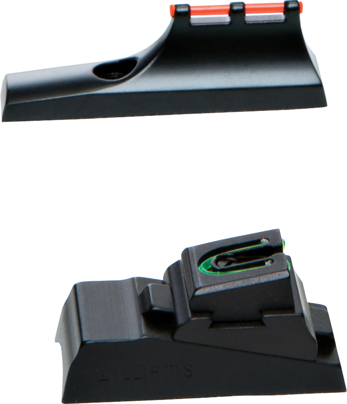 CVA AC1622 Z2 DuraSight Alloy Fiber Optic Front & Rear Sight Set - Black with Red/Green