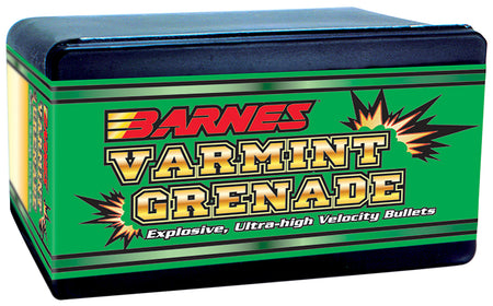 Barnes Bullets 30198 Varmint Grenade .223 Rem 50gr Flat Base Hollow Point Bullet 100/Box