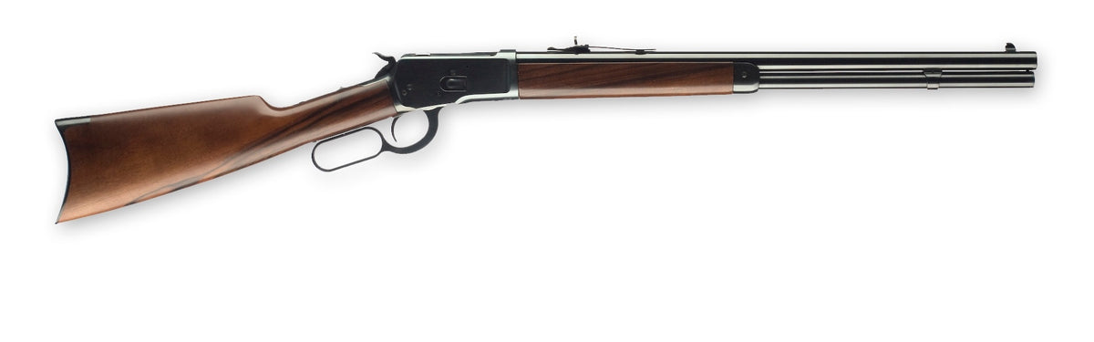 Winchester Repeating Arms 534162124 Model 1892 Short Rifle Full Size 44 Rem Mag 10+1 20" Brushed Polish Blued Sporter Barrel, Drilled & Tapped Steel Receiver, Satin Oiled Walnut Straight Grip Stock