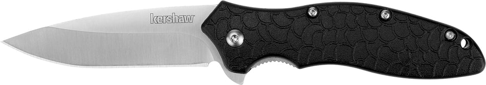 Kershaw Oso Sweet 1830 3" One-Hand Flipper Folding Drop Point 8Cr13MoV Blade Black Nylon Handle with Reversible Pocket Clip