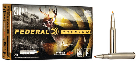 Federal Premium Trophy Bonded Tip 130 Grain .270 Winchester 3060 fps