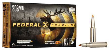 Federal Premium Trophy Bonded Tip 180 Grain .308 Win / 7.62x51mm 2620 fps