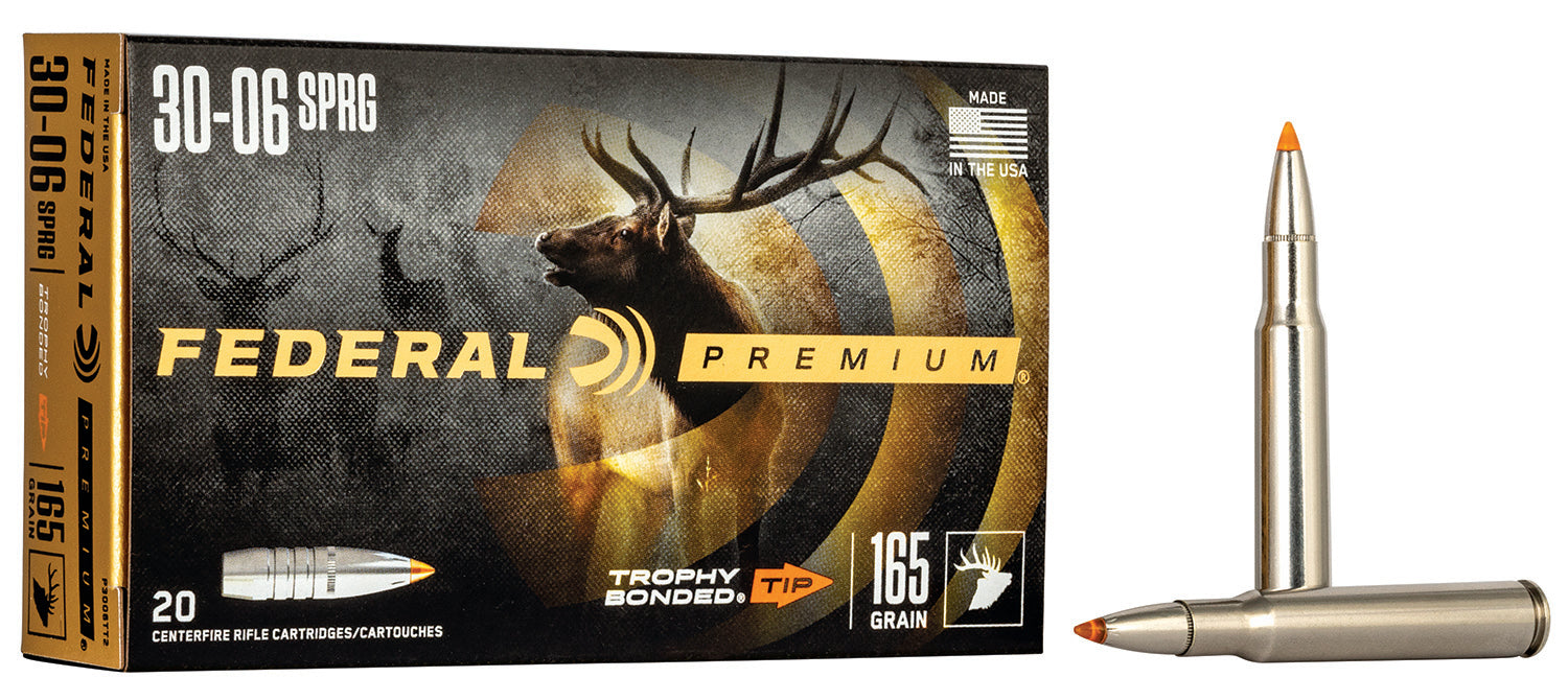 Federal Premium Trophy Bonded Tip 165 Grain .30-06 Springfield 2800 fps