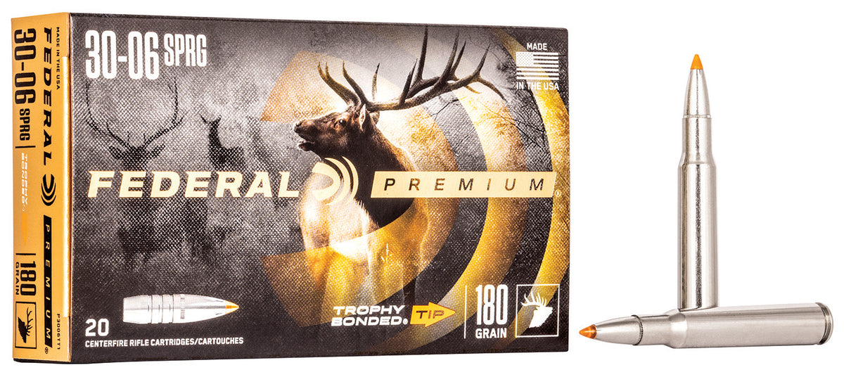 Federal Premium Trophy Bonded Tip 180 Grain .30-06 Springfield 2700 fps