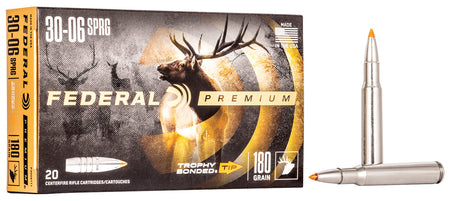 Federal Premium Trophy Bonded Tip 180 Grain .30-06 Springfield 2700 fps