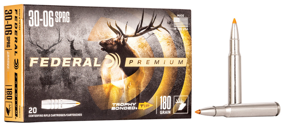 Federal Premium Trophy Bonded Tip 180 Grain .30-06 Springfield 2700 fps