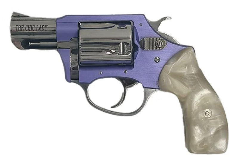 Charter Arms 53849 Undercover Lite Chic Lady Small 38 Special 5rd 2" Stainless High Polished & Cylinder, Lavender Aluminum Frame, Pearl Grip, Exposed Hammer