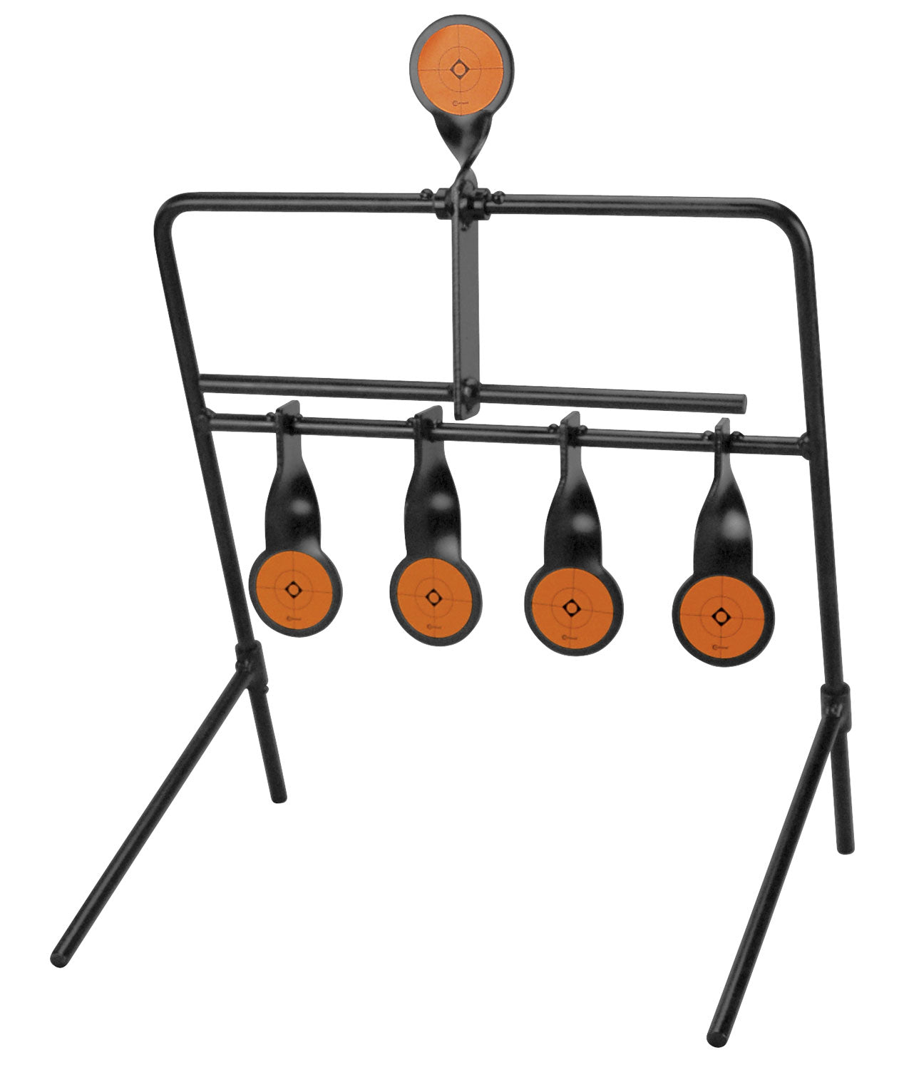 Caldwell Rimfire 2.50" Resetting Steel Plinking Target Black/Orange Impact Enhancement