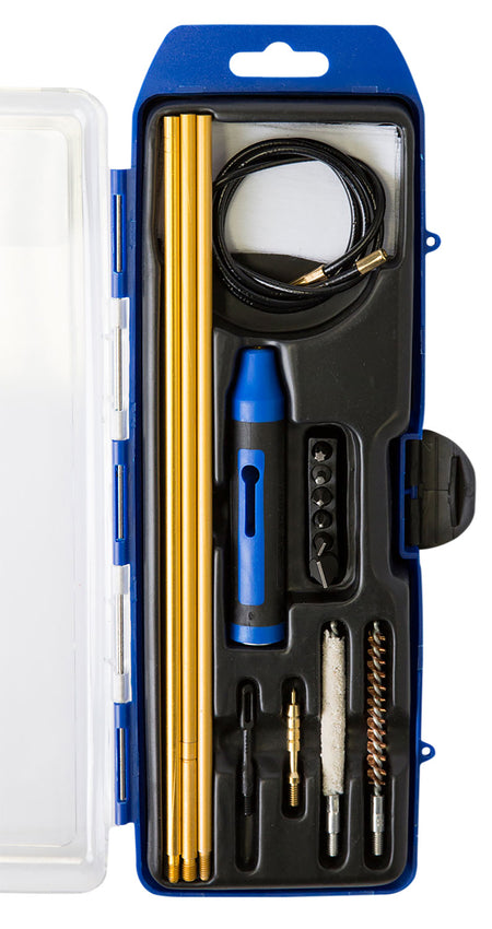 DAC GM22HY Hybrid GunMaster .22 Caliber Rifle Gun Cleaning Kit 16 Pieces Blue/Black