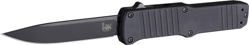 Hogue HK Hadron Aluminum Frame OTF Auto Knife 3.375" Clip Pt Matte Black