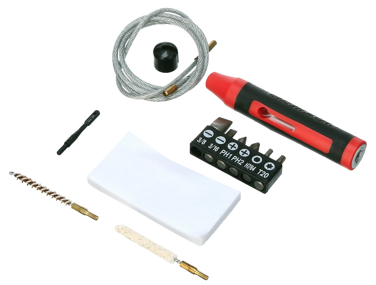 DAC 17LR 12-Piece Winchester .17 Cal Rifle Cleaning Kit Red/Black
