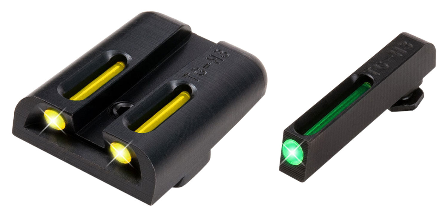 TruGlo TG131GT2Y TFO Green Front Yellow Tritium Fiber Optic Rear Sight Compatible with Glock 20 21 41
