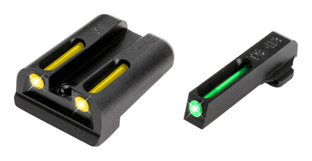 TruGlo TG131XTY TFO Green Front Yellow Tritium Fiber Optic Rear Sight for Springfield XD Mod.2
