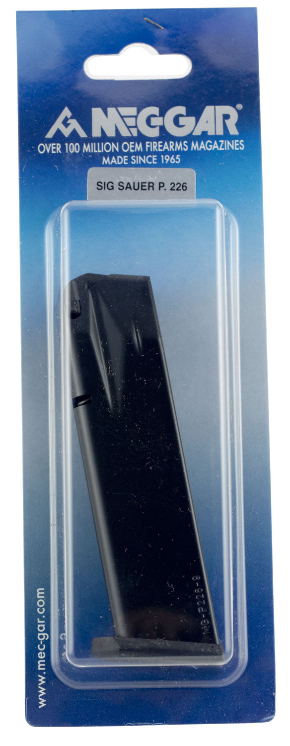 Mec-Gar Sig P226 Standard Detachable Magazine 9mm Luger 18 Round Blued Anti-Friction