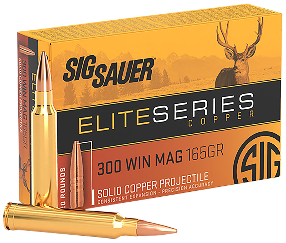 Sig Sauer Elite Copper Hunting Copper Solid 165 Grain .300 Winchester Mag 3110 fps