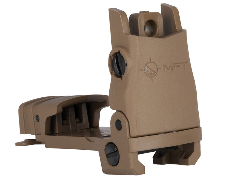 MFT Flip Up Rear Backup Sight SDE Polymer Windage Elevation Adjustable