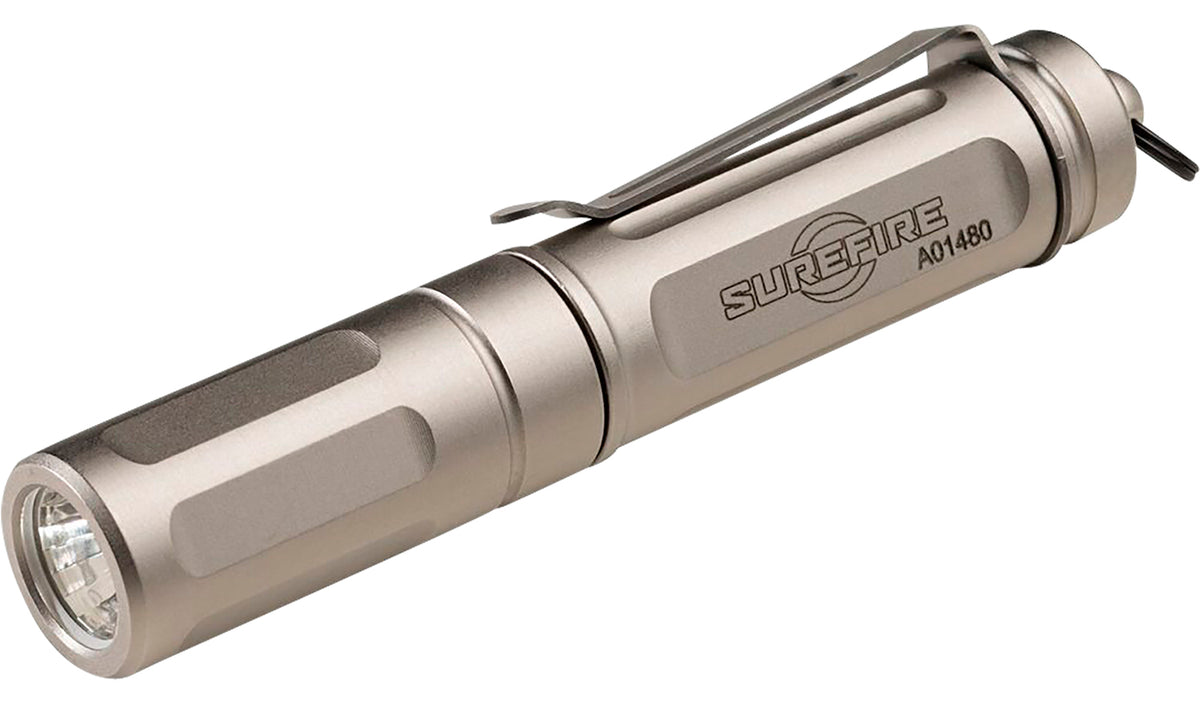 SureFire Titan Plus TITANB 15/75/300 Lumens White LED Nickel Brass Ultra-Compact Flashlight