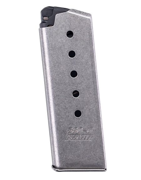 Kahr Arms K386 Stainless 6-Round .380 ACP OEM Detachable Magazine for Kahr P-Series/CT
