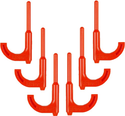 Regal Orange Safety Flag 6-Pack - Rifle Loaded Chamber Indicators