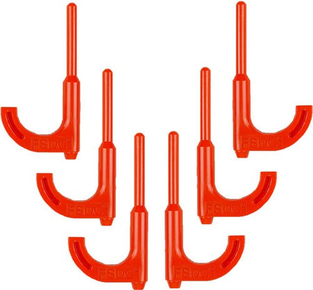 Regal Orange Safety Flag 6-Pack - Rifle Loaded Chamber Indicators
