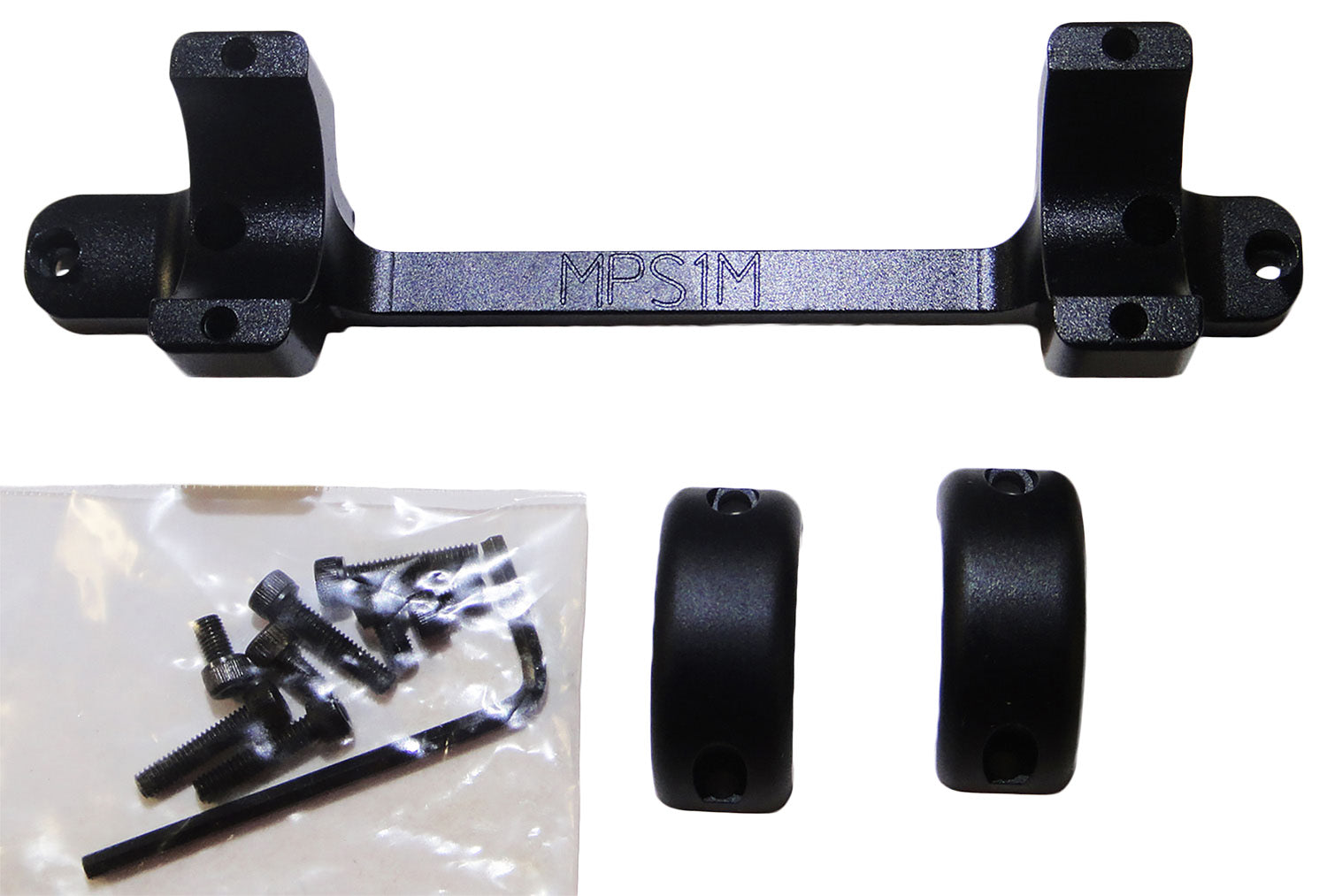 DNZ MPS1M Game Reaper 1" Mossberg Scope Mount and Ring Combo in Matte Black