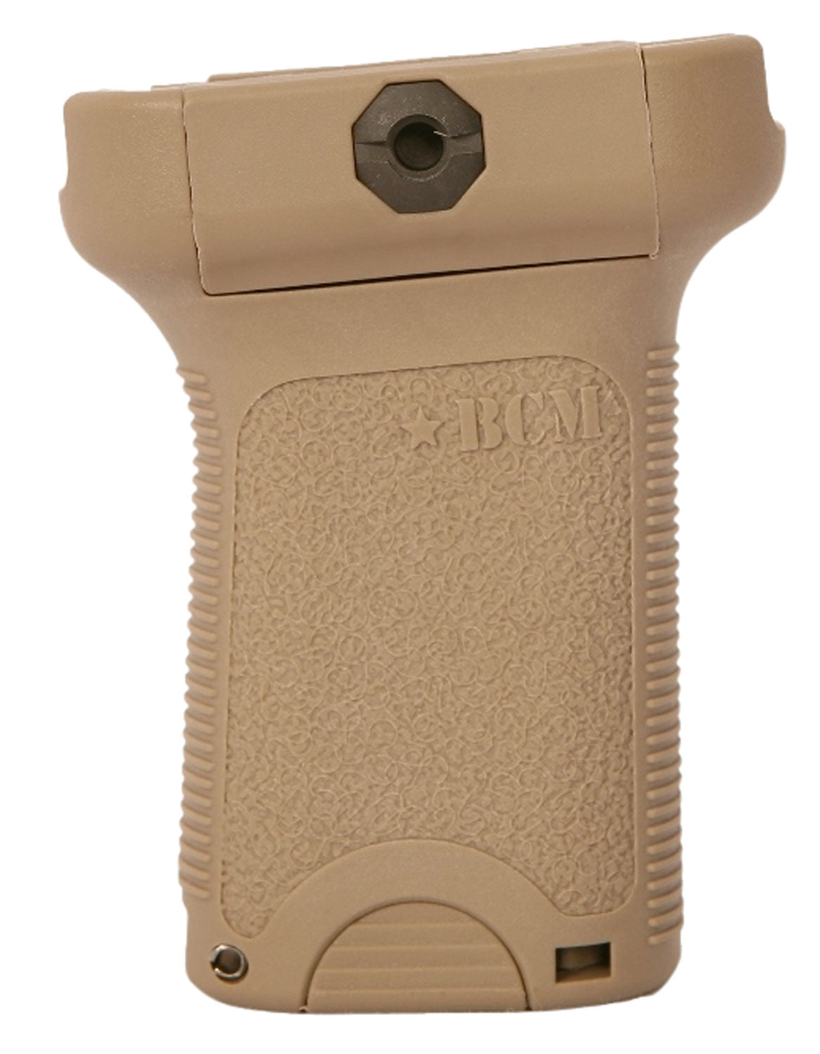 BCM BCMGunfighter Short Vertical Grip Flat Dark Earth Textured Finish Picatinny with Storage