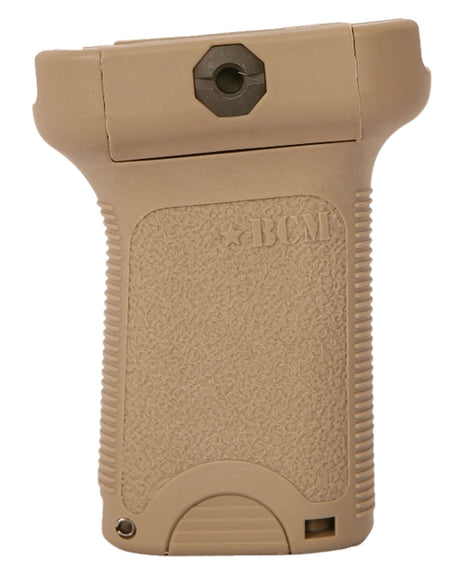BCM BCMGunfighter Short Vertical Grip Flat Dark Earth Textured Finish Picatinny with Storage