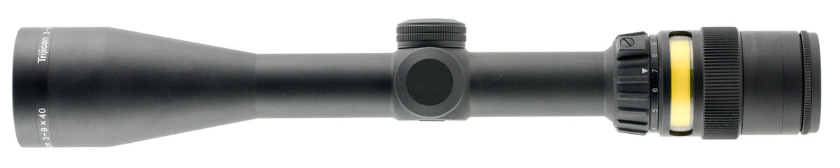 Trijicon AccuPoint 3-9x40 Black Hardcoat Anodized 1-Inch Tube Mil-Dot Illuminated Amber Dot 200004