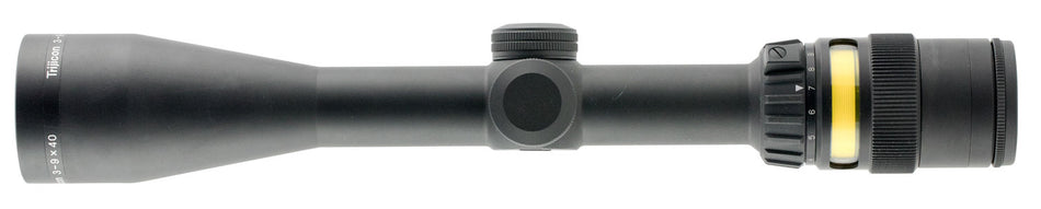 Trijicon AccuPoint 3-9x40 Black Hardcoat Anodized 1-Inch Tube Mil-Dot Illuminated Amber Dot 200004