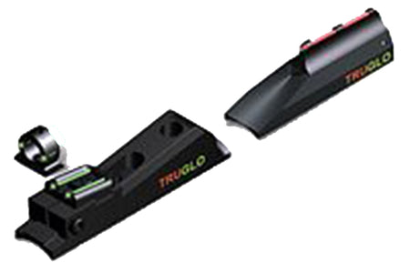 TruGlo TG958X Muzzle Brite Adjustable Fiber Optic Sight Set Ghost Ring Rear for In-Line Muzzleloaders
