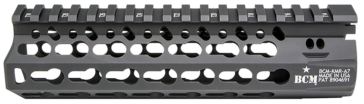 BCM 7" KMR Alpha KeyMod Aluminum Free-Float Handguard Black Anodized