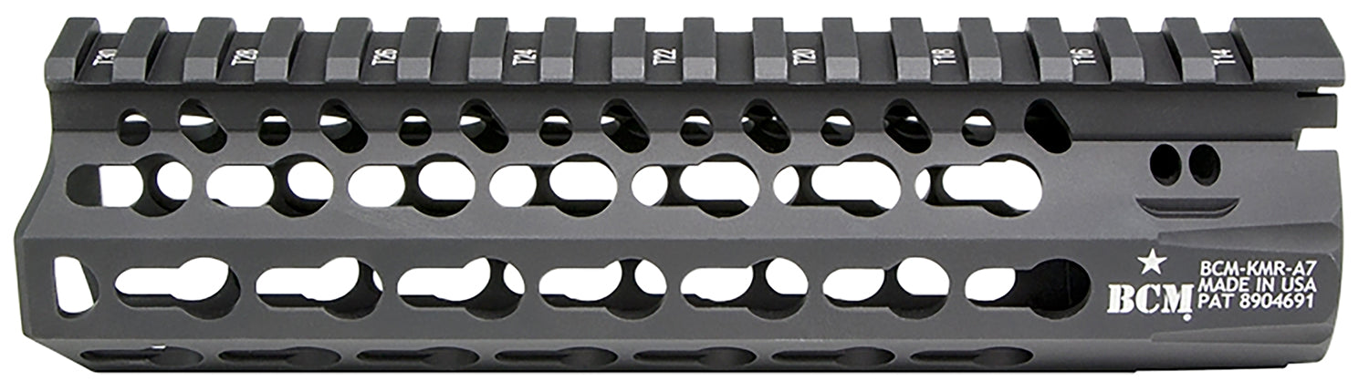 BCM 7" KMR Alpha KeyMod Aluminum Free-Float Handguard Black Anodized