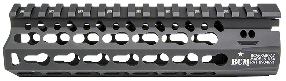 BCM 7" KMR Alpha KeyMod Aluminum Free-Float Handguard Black Anodized