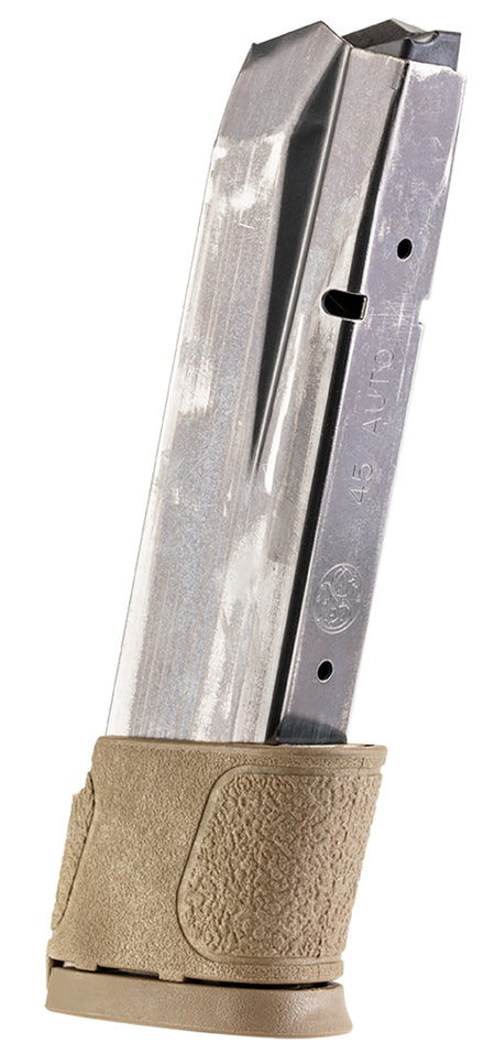 S&W M&P 45ACP Brown Floor Plate 14rd Steel Magazine