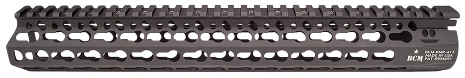 BCM KMR Alpha AR-15 13 Inch Free-Float KeyMod Handguard Hard Coat Anodized Black