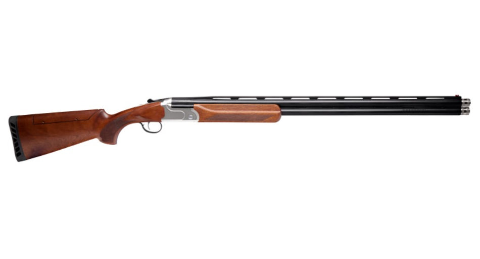Savage Arms 18880 555 Sporting Compact 20 Gauge 3" 2rd 26" Black Semi-Gloss Over/Under Vent Rib Barrel, Silver Engraved Aluminum Receiver, Oiled Turkish Walnut Adjustable Stock, Ambidextrous