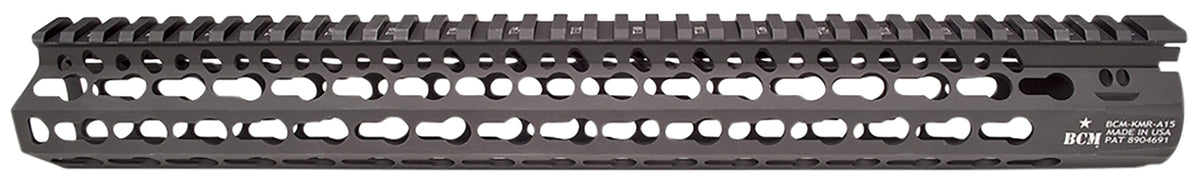 BCM KMR Alpha AR-15 15 Inch Free-Float KeyMod Handguard Hard Coat Anodized Black
